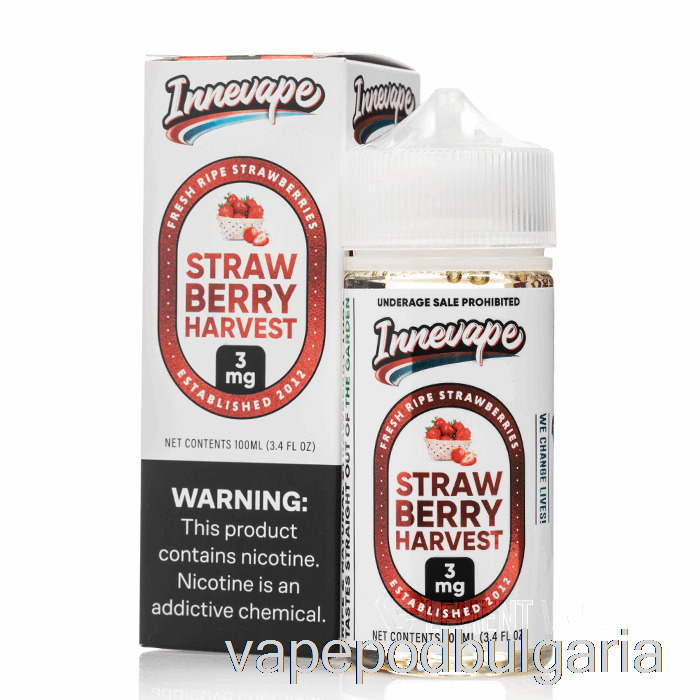 Vape Bulgaria Strawberry Harvest - Innevape E-liquid - 100ml 3mg